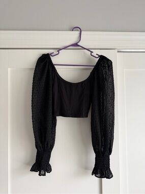 Urban Outfitters cropped longsleet top